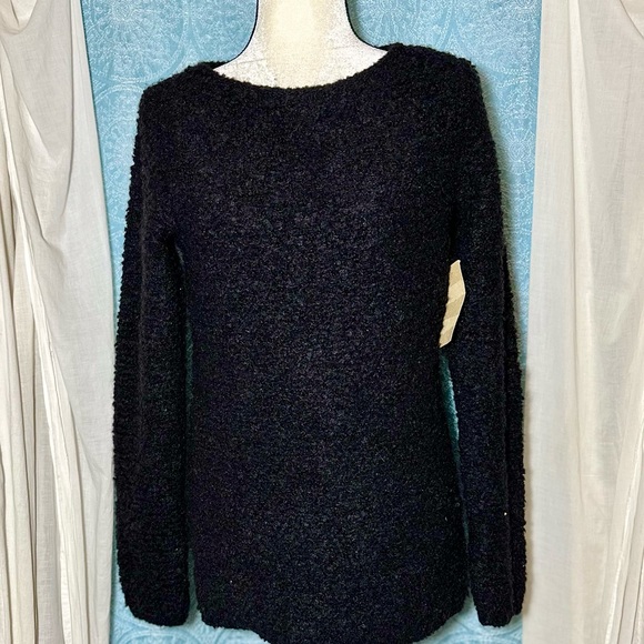 NWT Lord & Taylor 424 Fifth Mohair Blend Boucle Popcorn Crewneck Sweater - Picture 1 of 4